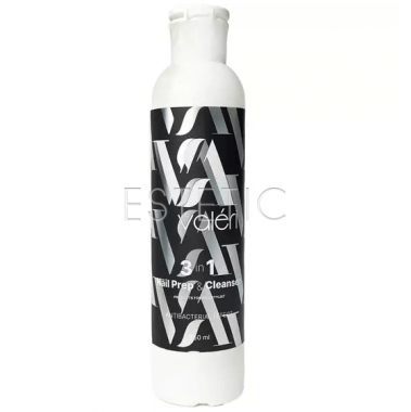 Valeri Nail Prep&Cleanser - Підготовлювач нігтя 3 в 1, 250 мл