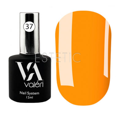 Valeri Base Color NEON №37 - кольорова база для гель-лаку (апельсин, неон), 12 ml