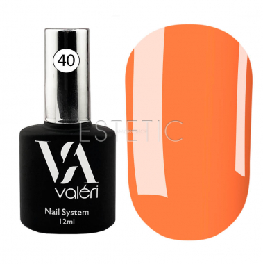 Valeri Base Color NEON №40 - кольорова база для гель-лаку (абрикос, неон), 12 ml