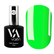 Valeri Base Color NEON №42 - кольорова база для гель-лаку (салатовий, неон), 12 ml