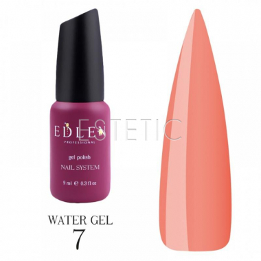 Edlen Professional Water Gel №07 - Рідкий моделюючий гель №07 (персик), 9 мл