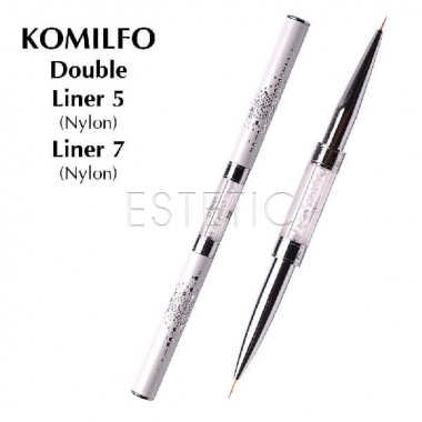 Кисть для рисования двойная Komilfo Double Liner 5 (Nylon)/Liner 7 (Nylon)