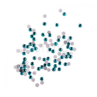 Komilfo Cтразы копия Сваровски Blue zircon, размер 3 (100 штук в упаковке)