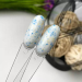 Фото 3 - SAGA Professional LEAF BASE UA - Камуфлююча база (молочний з блакитно-жовтою поталлю), 8 мл