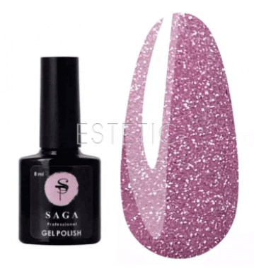SAGA Professional Fiery Gel №14 - Гель-лак светоотражающий №14 (лилово-розовый), 8 мл