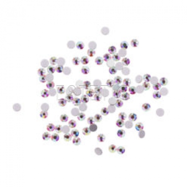 Komilfo Стразы копия Сваровски, Crystal AB, размер 8 (100 штук в упаковке)