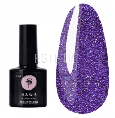 SAGA Professional Fiery Gel №09 - Гель-лак світловідбиваючий №09 (фіолетовий), 8 мл