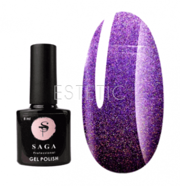 SAGA Professional Rainbow Prizma №3 - Гель-лак Rainbow призма (бузковий, голограма), 8 мл