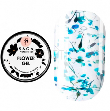 Гель с сухоцветами SAGA Professional Flower Gel №02, 5 мл