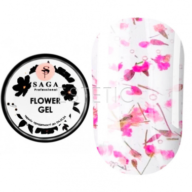 Гель із сухоцвітами SAGA Professional Flower Gel №04, 5 мл