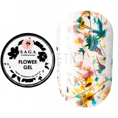 Гель с сухоцветами SAGA Professional Flower Gel №05, 5 мл