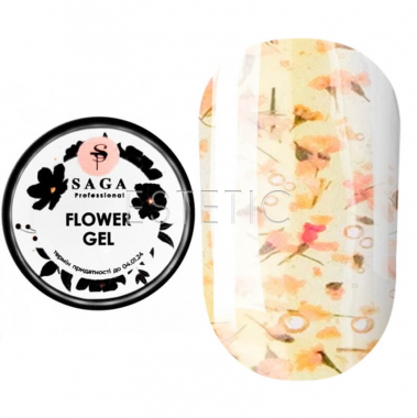 Гель с сухоцветами SAGA Professional Flower Gel №07, 5 мл