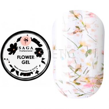 Гель із сухоцвітами SAGA Professional Flower Gel №08, 5 мл
