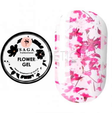 Гель с сухоцветами SAGA Professional Flower Gel №09, 5 мл