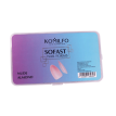 KOMILFO  SoFast Nail Forms Nude Almond - Гелеві форми нюдові,мигдальні, 300 шт