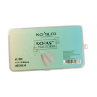 KOMILFO SoFast Nail Forms Nude Ballerina Medium - Гелеві форми нюдові,балерина, середні, 360 шт