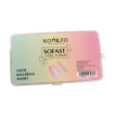 KOMILFO SoFast Nail Forms Nude Ballerina Short - Гелевые формы нюдовые балерина короткие, 360 шт
