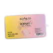 KOMILFO SoFast Nail Forms Nude Soft Square Medium - Гелеві форми нюдові квадратні середні, 300 шт