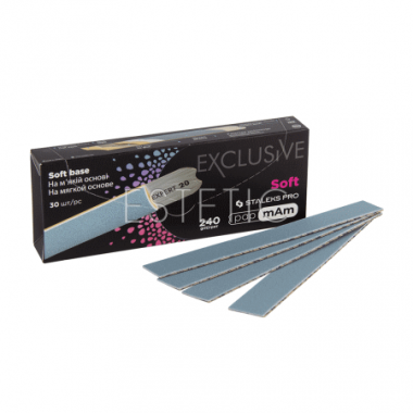 STALEKS Pro Exclusive 20 DFCX-20-240 - Сменные файлы papmAm для пилки прямой, 240гр, 30шт