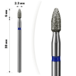 mART М-057 Алмазна насадка Куля Blue, 2,5*6 мм