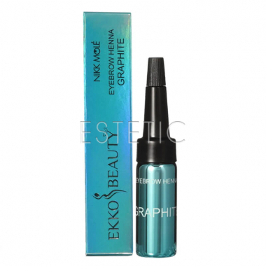 Хна NIKK MOLE EkkoBeauty Eyebrow Henna для бровей Graphite (графит), 5 мл