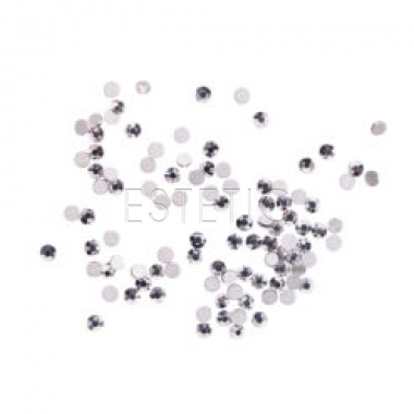 Komilfo Стразы копия Сваровски Silver, размер 3 (100 штук в упаковке)