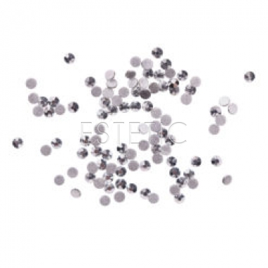 Komilfo Стразы копия Сваровски Silver, размер 4 (100 штук в упаковке)