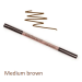 Фото 1 - Карандаш для бровей NIKK MOLE EkkoBeauty Eyebrow Pencil восковой со щеточкой (Medium brown)