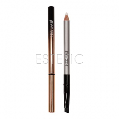 Олівець NIKK MOLE Brow Paste білий для брів з пензликом