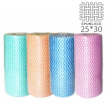  Clean Comfort Салфетки из спанлейса 25*30 см волна (цветные, сетка), 100шт/рулон