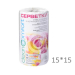 Фото 1 -  Clean Comfort Салфетки из спанлейса 15*15 см (белые, гладкие), 100шт/рулон