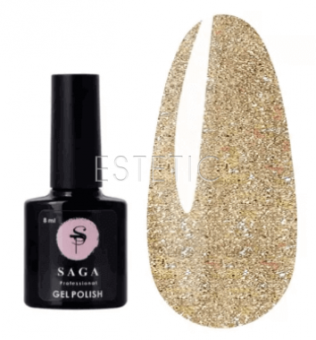 SAGA Professional Fiery Gel №06 - Гель-лак світловідбиваючий №06 (шампань), 8 мл