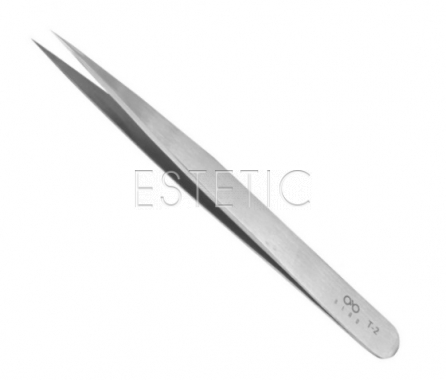 BLAD T-2 Пинцет для наращивания ресниц (прямой), 12 см