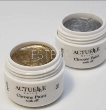 ACTUELLE Chrome Paint Silver - Гель-краска (серебристая),  5 г