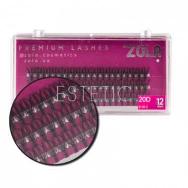 ZOLA  Ресницы-пучки  20D, 12 мм