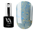 Valeri Base Potal №65 - Цветная база (приглушенный голубой с хлопьями потали), 6 мл