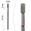 mART М-063 Алмазная насадка Цилиндр Red 3,2*6,3