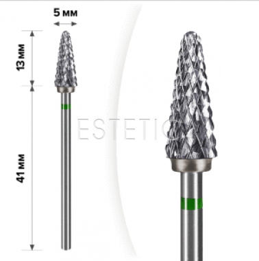 mART М-130 Твердосплавна насадка Конус Green 5*13