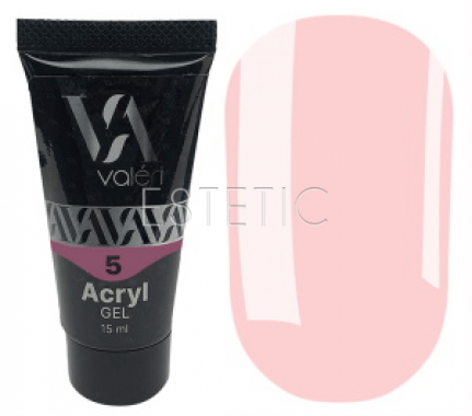 Valeri Acryl Gel №05 - Акригель (нежно-розовый), 15 мл