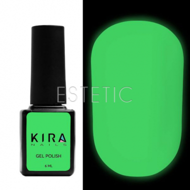 KIRA Matte No Wipe Fluo Top - Флуоресцентний матовий топ без липкого шару, 6 мл