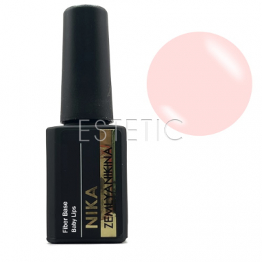 Nika Zemlyanikina Fiber Base Baby Lips - Файбер база для гель-лаку (бежевий), 15 мл