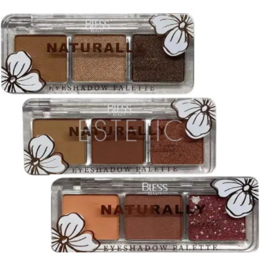 Тройные тени для век Bless Beauty Naturally Pretty, 1,3 г