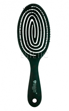 Продувна Щітка масажна для укладання SALON Professional чорна 18200