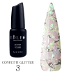 Гель-лак с глиттером Edlen Professional Confetti Glitter №03, 9 мл