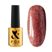База для гель-лака светоотражающая F.O.X Base Flash Cat Eye 006 (светлый красный), 7 мл