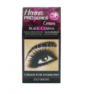 Краска для ресниц и бровей VERONA Henna black, черная, 15 мл
