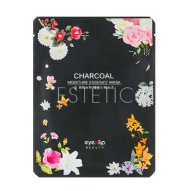 Тканевая маска для лица с древесным углем Eyenlip Beauty Charcoal Moisture Essence Mask, 25 мл