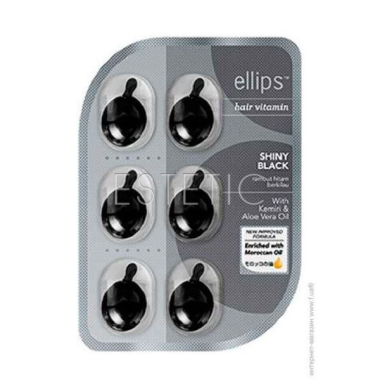 Масло-витамины для волос Ellips Hair Treatment (Shiny Black) Ночное сияние в капсулах, 6 шт