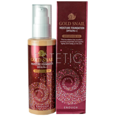 Тональний крем Enough Gold snail moisture foundation №21 з муцином улитки SPF 30, 100 мл