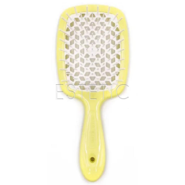Щетка для волос Janeke Superbrush оригинал, лимонно-белая